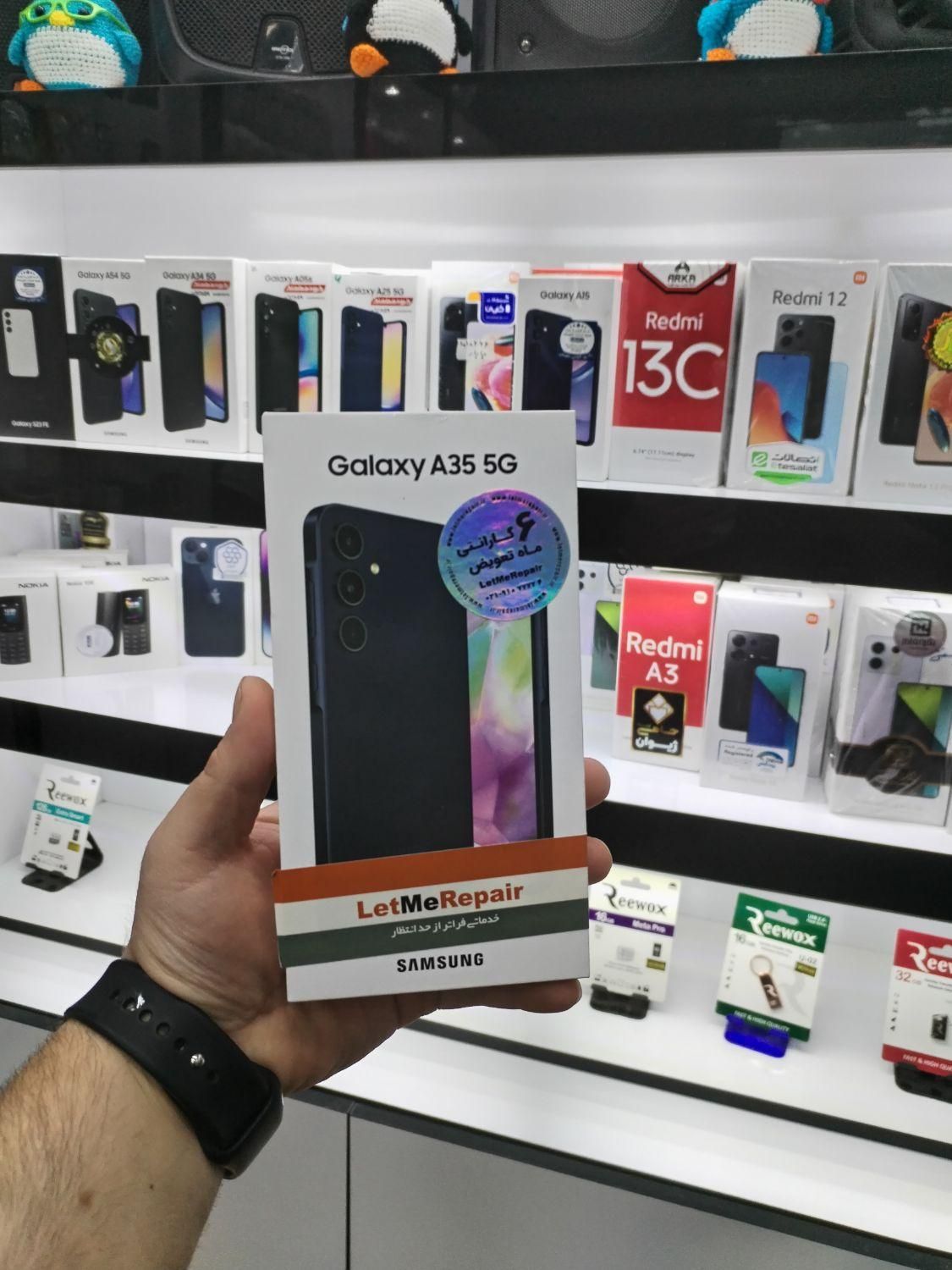 فروش سامسونگ Galaxy A35 بارم ۸ حافظهٔ ۲۵۶به صورت.|موبایل|اصفهان, ارزنان|دیوار