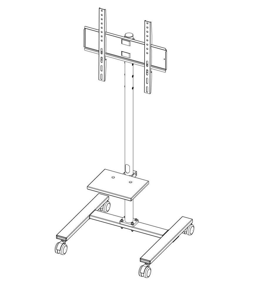 پایه ترولی چرخدار ایستاده تلویزیون ۳۲ اینچ تا ۶۵|تلویزیون و پروژکتور|تهران, مرزداران|دیوار