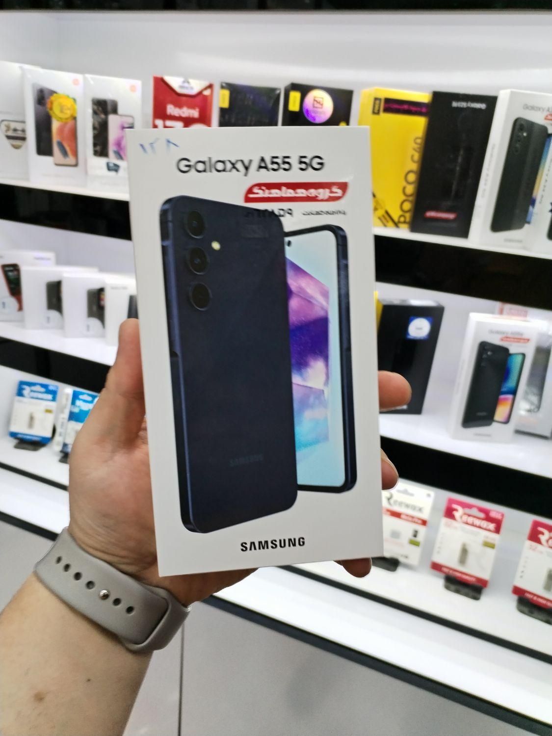 فروش سامسونگ Galaxy A55 بارم۸ حافظهٔ ۲۵۶به صورت...|موبایل|اصفهان, ارزنان|دیوار