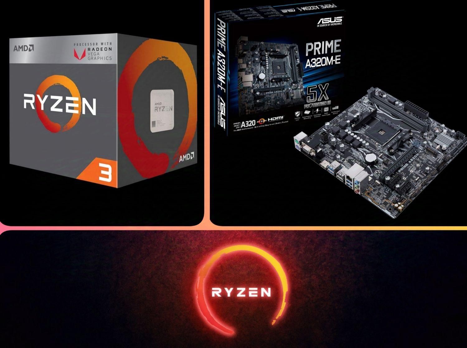 باندل AM4 مادربرد A320 + پردازنده Ryzen 2200G + فن|قطعات و لوازم جانبی رایانه|تهران, صفا|دیوار