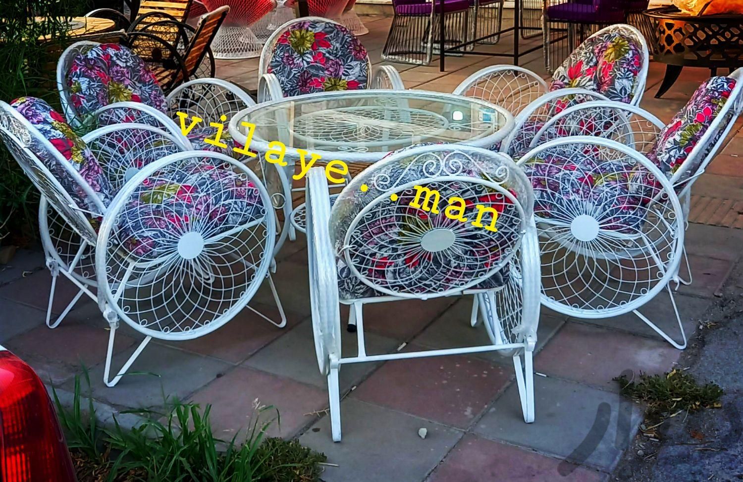 میز صندلی باغی ویلایی حیاطی گلبرگ سنگین شرکتی|میز و صندلی غذاخوری|صفادشت, |دیوار