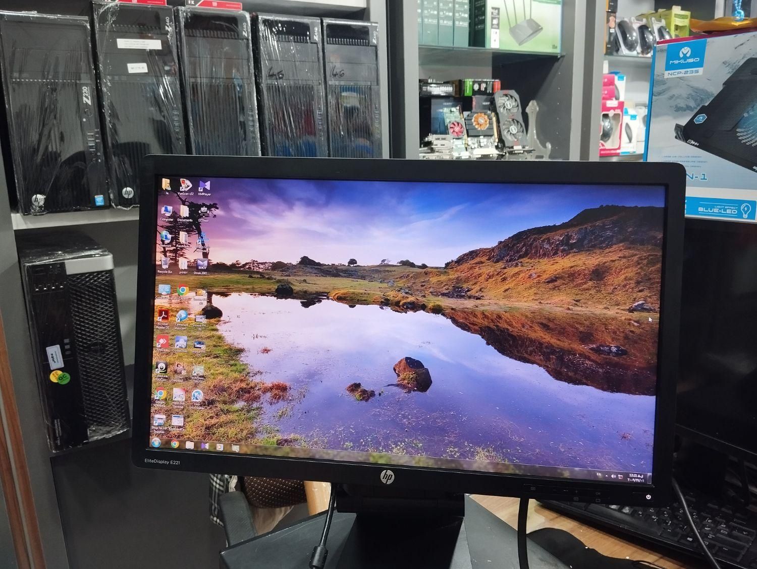 مانیتور اچ پی 22 اینچ HP E221 FULL HDمهندسی طراحی|قطعات و لوازم جانبی رایانه|کرمانشاه, |دیوار