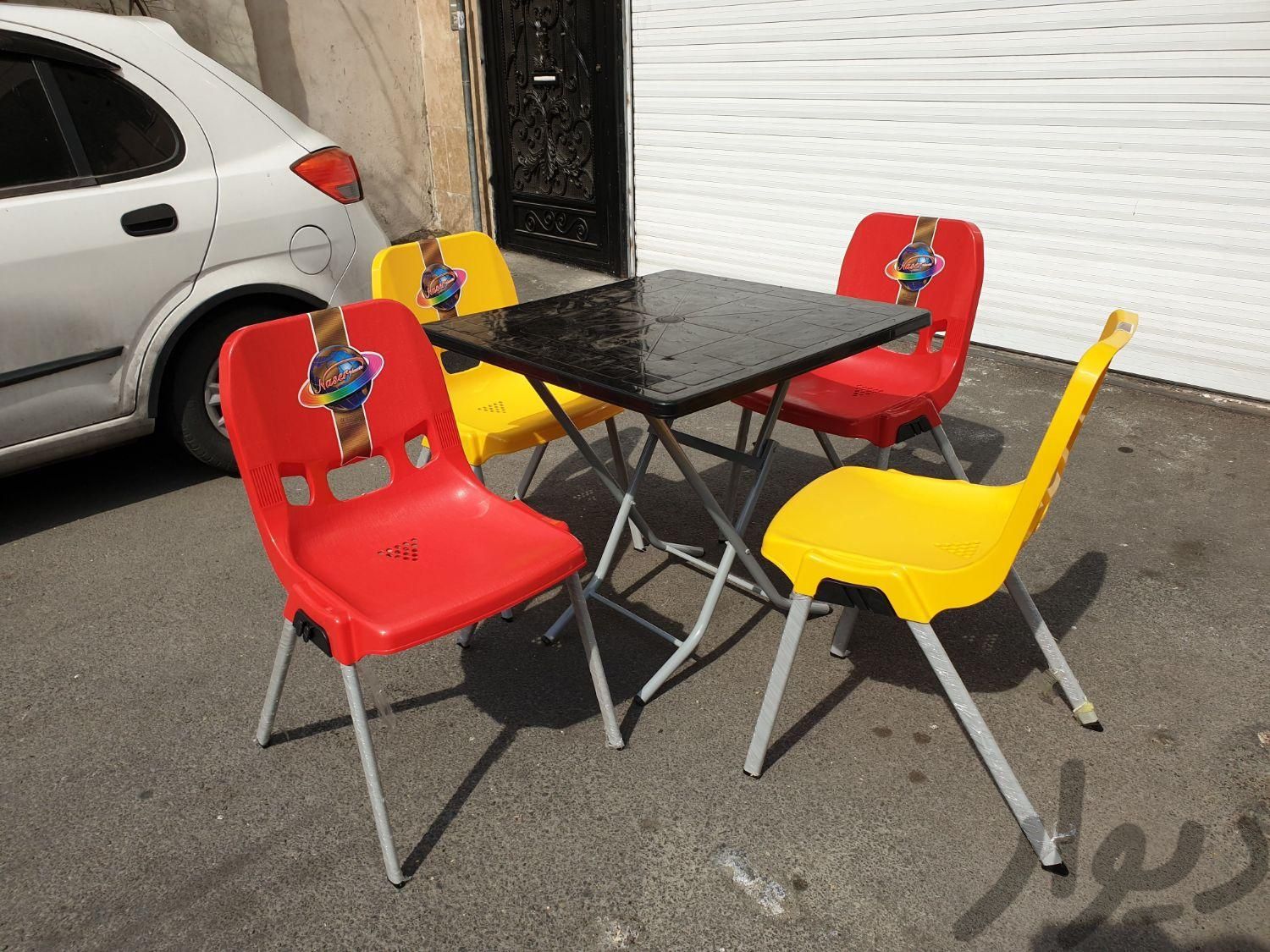 میز و صندلی پلاستیکی غذاخوری پایه فلزی مدل آیدا|میز و صندلی غذاخوری|تهران, نواب|دیوار