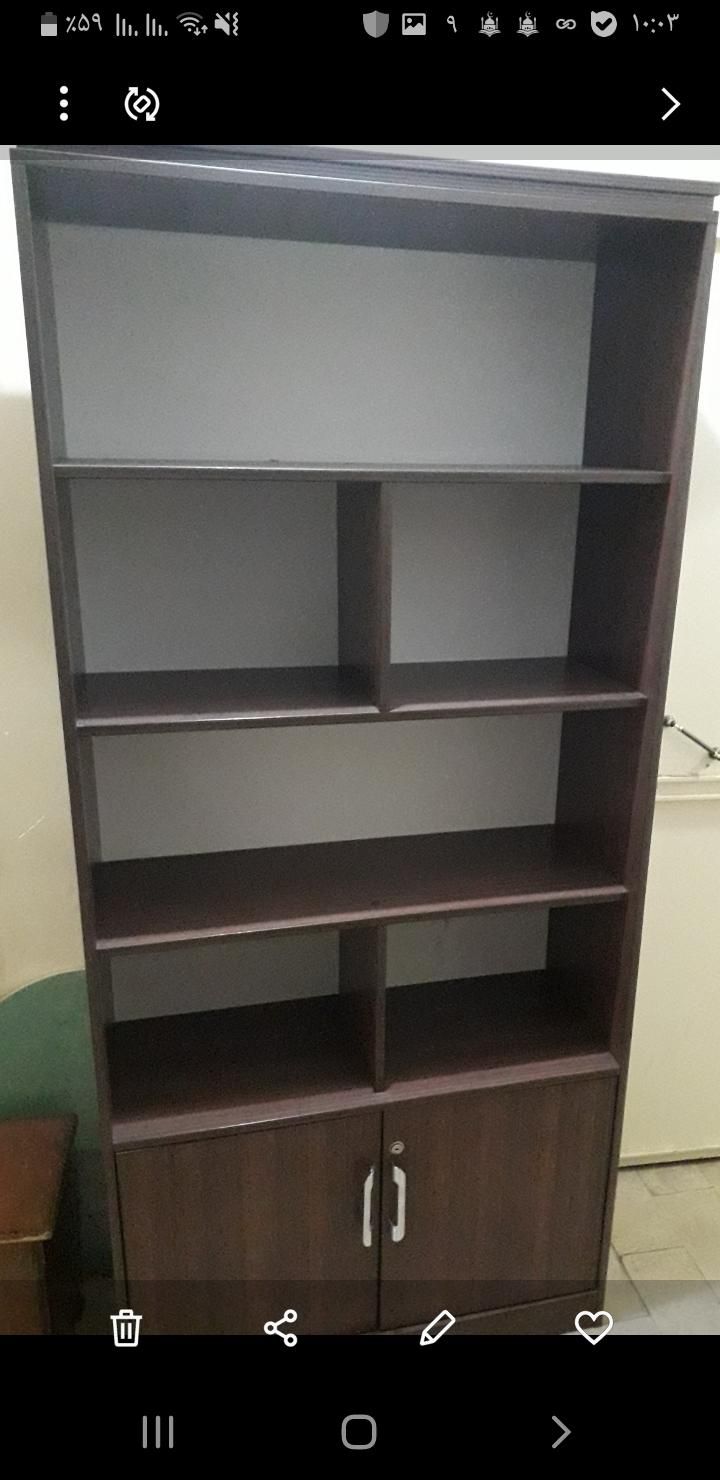 کتابخانه بسیار نو جنس ام دی اف|کتابخانه، شلف، قفسه‌های دیواری|تهران, نواب|دیوار