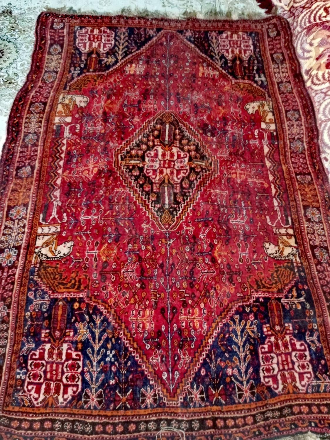 فروش گلیم فرش ترک دستباف قدیمی|گلیم، جاجیم، گبه|شیراز, فضل‌آباد|دیوار