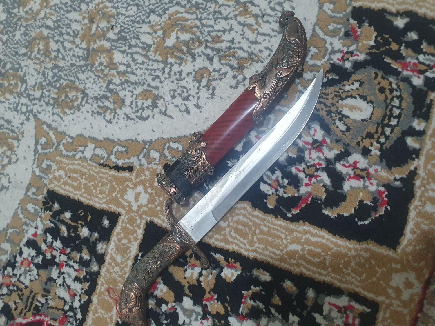 چاقو کلکسیونی اژدها|کلکسیون اشیاء عتیقه|کهریزک, |دیوار