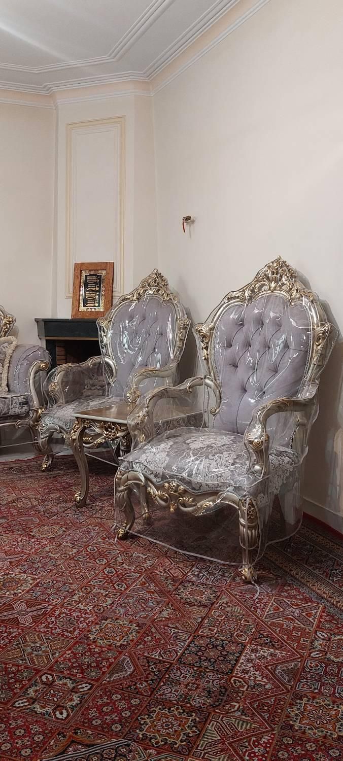 مبل استیل ۷ نفره چوب راش( نو)|مبلمان خانگی و میز عسلی|تهران, دروازه شمیران|دیوار