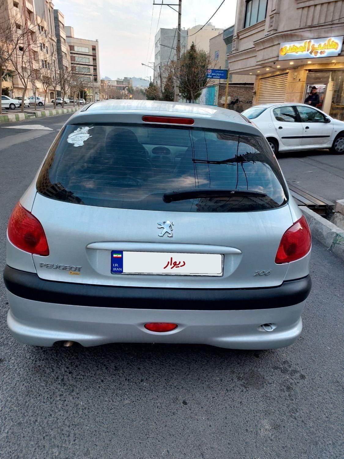 پژو206تیپ۲،مدل ۱۳۹۹،نقره ای، دریچه گاز سیمی|خودرو سواری و وانت|قم, بلوار امین و ساحلی|دیوار