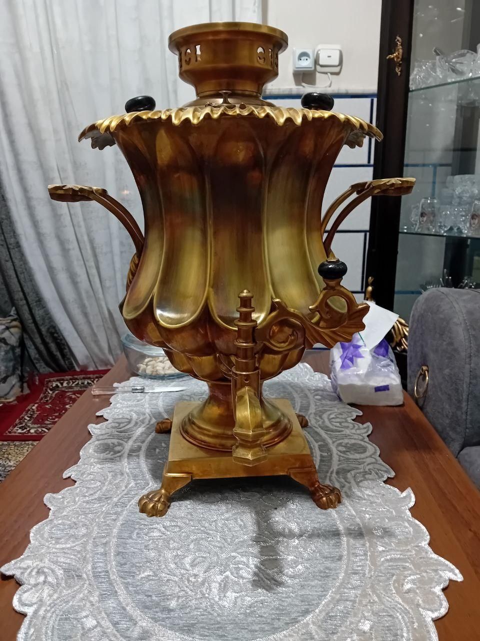سماور زغالی روسی قدمت دار|صنایع دستی و سایر لوازم تزئینی|تهران, قیام|دیوار