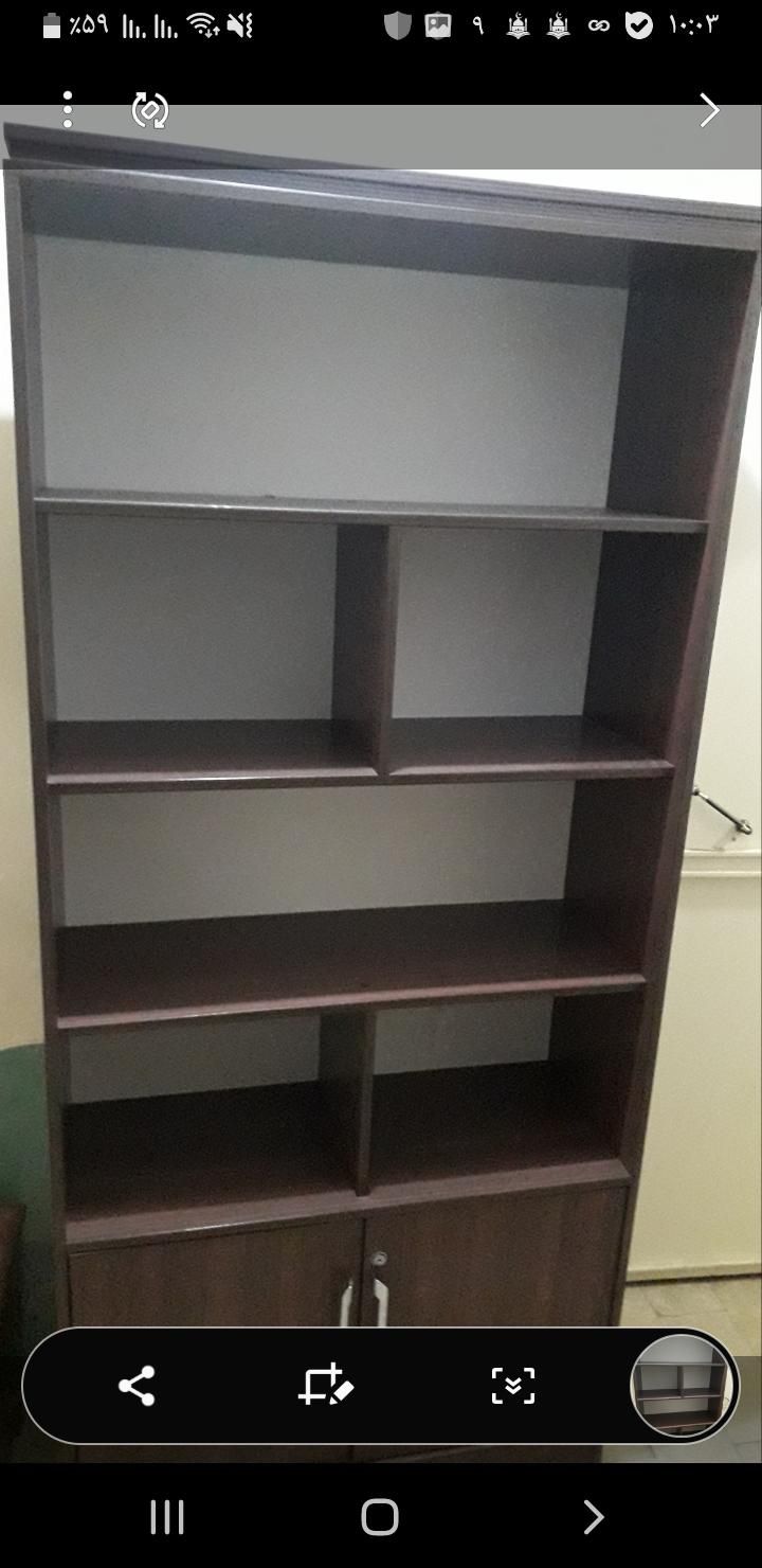 کتابخانه بسیار نو جنس ام دی اف|کتابخانه، شلف، قفسه‌های دیواری|تهران, نواب|دیوار