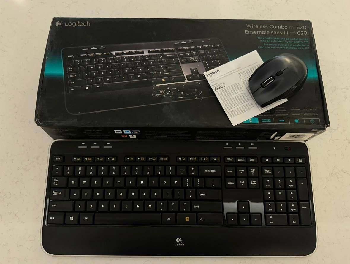 کیبورد بیسیم اورجینال لاجیتک Logitech Mk620|قطعات و لوازم جانبی رایانه|تهران, یافت‌آباد|دیوار