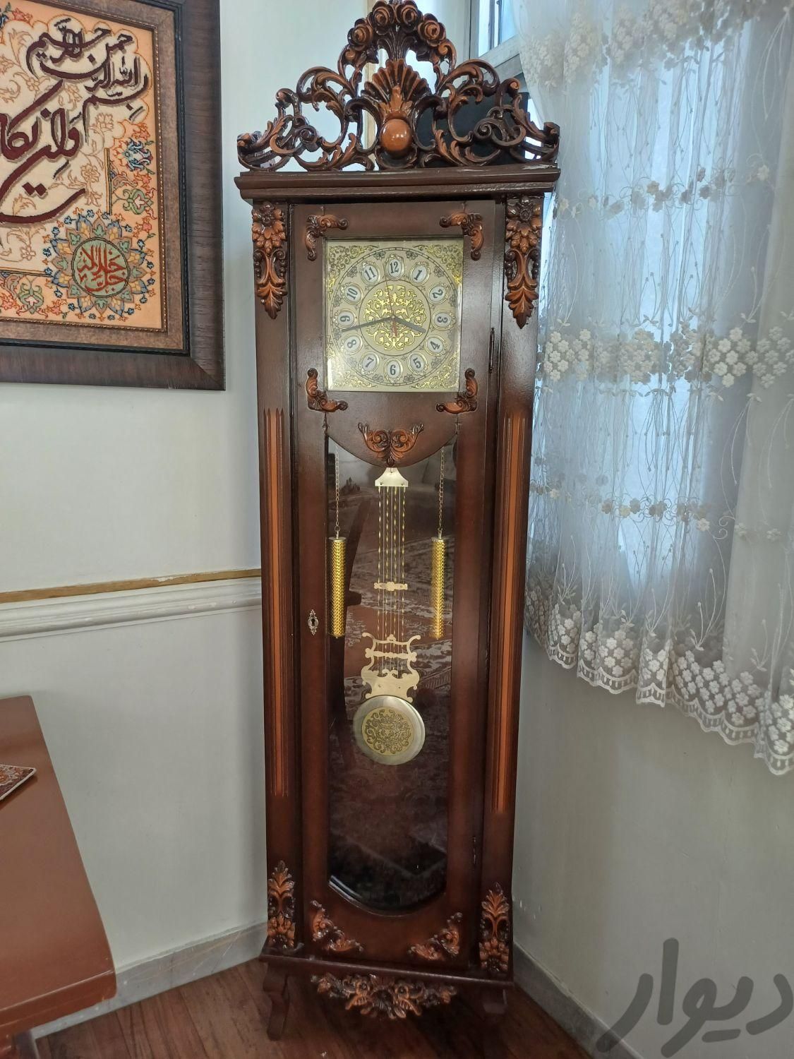 ساعت ایستاده چوبی|ساعت دیواری و تزئینی|تهران, دولاب|دیوار