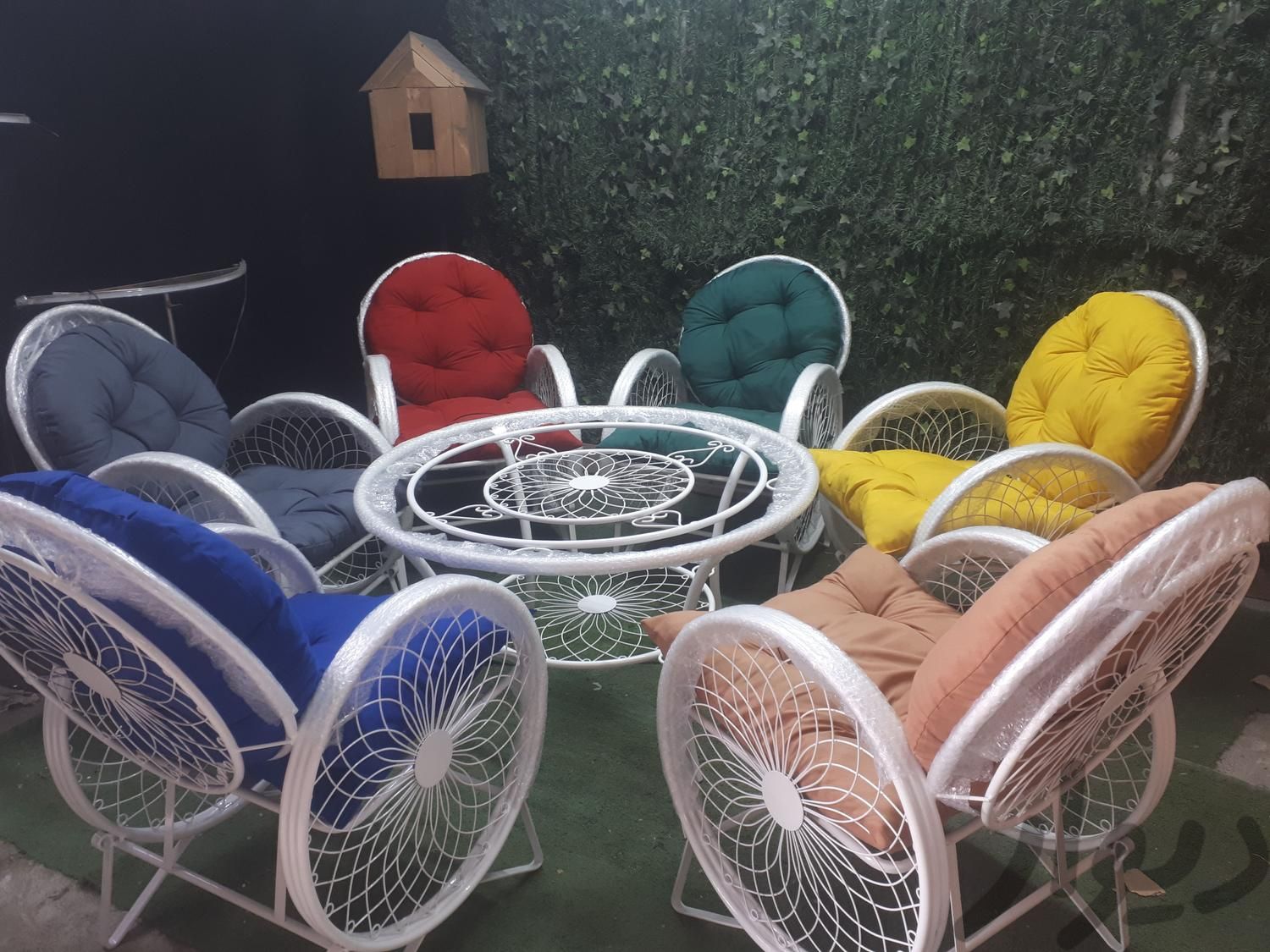 مبلمان باغی گلبرگ صندلی باغی تاب باغی اتشدان فلزی|صندلی و نیمکت|تهران, دهکده المپیک|دیوار