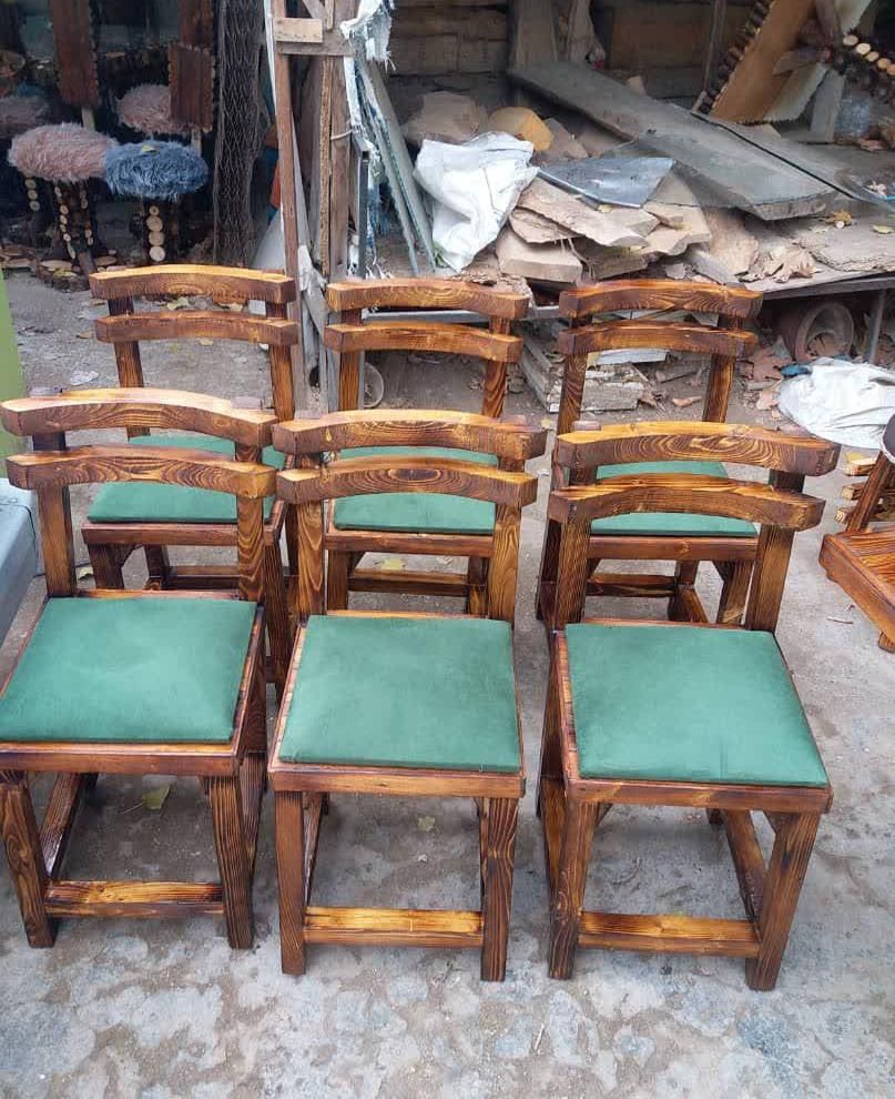 Wooden easy chair online olx