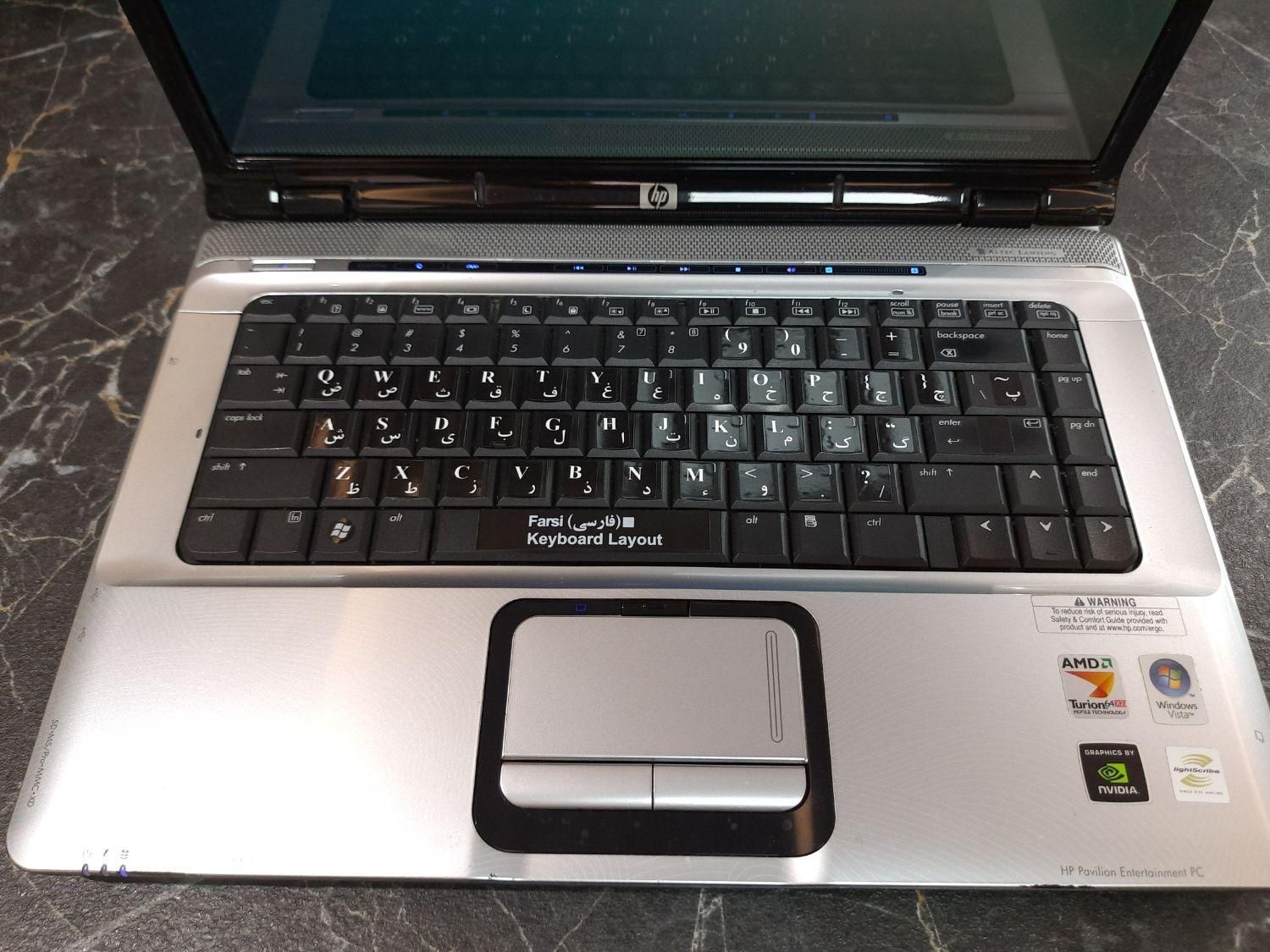 HP dv6000 با ضمانت نامه کتبی|رایانه همراه|تهران, میدان ولیعصر|دیوار