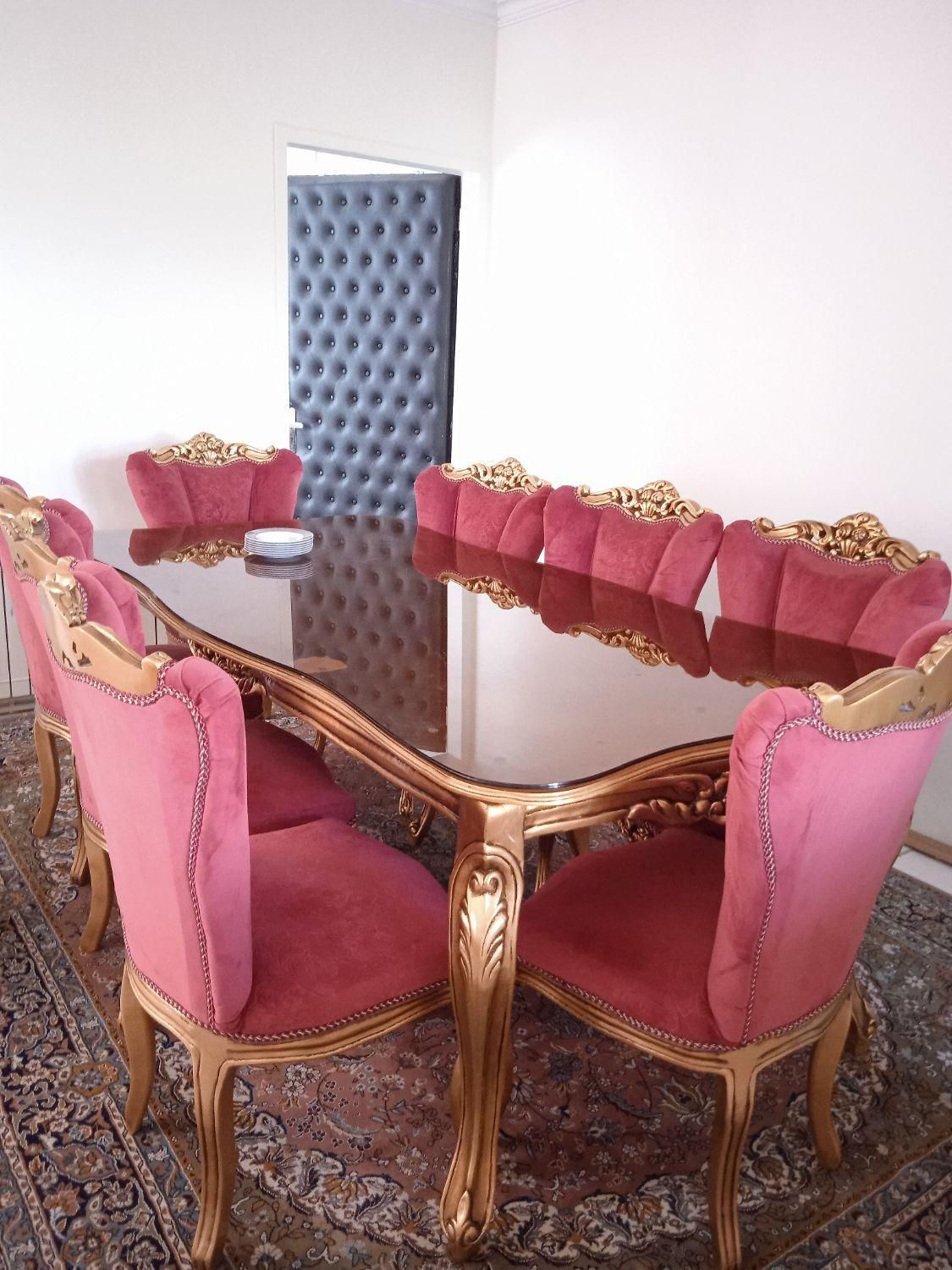 میز ناهار خوری 8نفره استیل چوب راش قیمت 15میلیون.|میز و صندلی غذاخوری|تهران, خواجه نصیر طوسی|دیوار