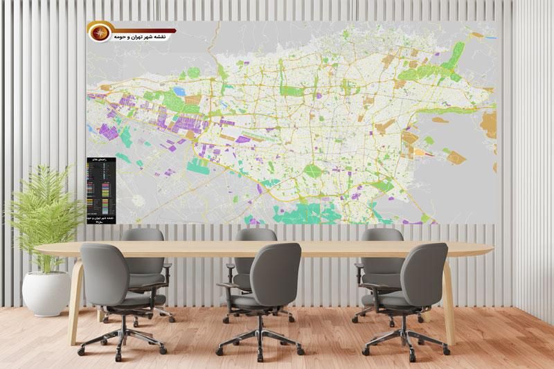 نقشه تهران کرج و اطراف چاپ پلات و لمینت|لوازم التحریر|تهران, فاطمی|دیوار