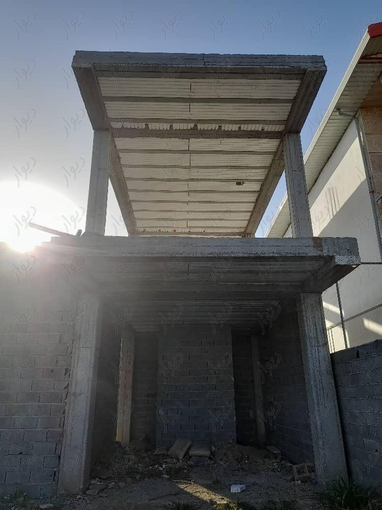زمین نیمه ساخته سقف و ستون|فروش زمین و کلنگی|تهران, اراج|دیوار
