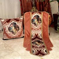 کوسن ها و رومیزی های مخمل کلاسیک|پرده، رانر، رومیزی|تهران, خانی‌آباد|دیوار