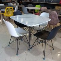 صندلی و میز غذاخوری ناهارخوری طرح سنگی فلزی|میز و صندلی غذاخوری|تهران, کوی فردوس|دیوار