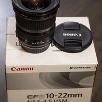 لنز واید کانن ۱۰-۲۲ Canon lens EFs 10-22 mm|دوربین عکاسی و فیلم‌برداری|تهران, میدان انقلاب|دیوار
