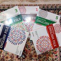 پنج جلد کتاب American english file به همراه ورک آک|کتاب و مجله آموزشی|تهران, آسمان|دیوار