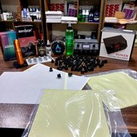 پکیج دستگاه تتو بدن پن/رنگ/پوست مصنوعی/کلینزر|آرایشی، بهداشتی، درمانی|تهران, فردوسی|دیوار