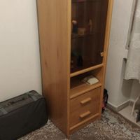 تخت و ویترین  نوجوان همراه تشک چوب اصل|تخت و سرویس خواب|تهران, جیحون|دیوار