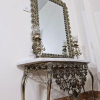 آینه کنسول شمعدان برنجی گل رز( بزرگ وسنگین)|آینه|تهران, هاشم‌آباد|دیوار