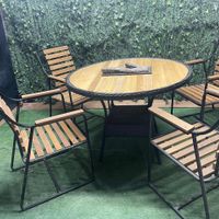 صندلی حیاطی و میز آتشدان فروشگاه مبلمان باغی|بخاری، هیتر و شومینه|تهران, عباس‌آباد|دیوار