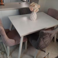مبل۷ نفره چستر + میز ناهارخوری ۴ نفره مناسب جهیزیه|مبلمان خانگی و میز عسلی|تهران, جنت‌آباد شمالی|دیوار