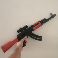 تفنگ کلاشینکف تیر ژله ای اسفنجی انداز ۶۷سانتی|اسباب بازی|تهران, قلمستان|دیوار