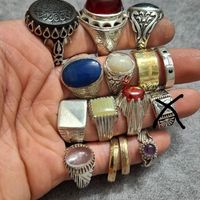 انگشتر نقره . دستبند چرم و بنگل پلاک نقره|جواهرات|تهران, شهرک ولیعصر|دیوار