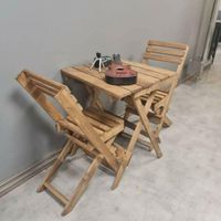 میز و صندلی چوبی تاشو شرکتی مدل کم جا غذاخوری|میز و صندلی غذاخوری|تهران, نواب|دیوار