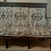 مبلمان ۷ نفره با چوب راش .فروش بعلت مهاجرت|مبلمان خانگی و میز عسلی|تهران, بهمن یار|دیوار