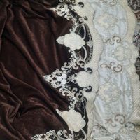 یک عدد پرده جنس گلیم  ویک عدد والن پرده جنس مخمل|پرده، رانر، رومیزی|تهران, وردآورد|دیوار