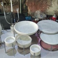مسوار ست 11 تیکه دارای سنگ طبیعی سفید پذیرایی|ظروف سرو و پذیرایی|تهران, صالح‌آباد شرقی|دیوار
