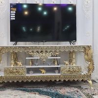 میز ال سی دی تلویزیون برنزی الیاژی طرح طاووس فرشته|میز تلویزیون|مشهد, ابوذر|دیوار