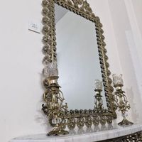 آینه کنسول شمعدان برنجی گل رز( بزرگ وسنگین)|آینه|تهران, هاشم‌آباد|دیوار