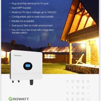 سانورتر /اینورتر خورشیدی گرووات growatt 6kwگارانتی|مصالح و تجهیزات ساختمان|تهران, آبشار|دیوار