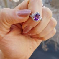 انگشتر زنانه آمیتیس یاقوت عقیق|جواهرات|تهران, چهارصد دستگاه|دیوار