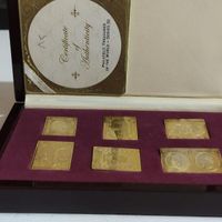 آلبوم تمبر خارجی نقره با روکش طلا|سکه، تمبر و اسکناس|نوشهر, |دیوار