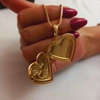 گردنبند قلب بازشو مارک ژوپینگ ابکاری طلا رنگ ثابت|بدلیجات|تهران, طیب|دیوار