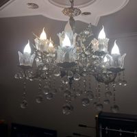 لوستر تمام برنج با آبکاری نقره|لوستر و چراغ آویز|تهران, جلیلی|دیوار