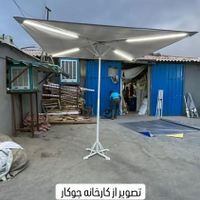 چتر پایه وسط مدل چهار ضلعی تاشو رنگ طوسی|کوهنوردی و کمپینگ|تهران, خلیج فارس|دیوار