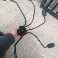 لوستر فلزی مشکی با تنظیم ۵ شاخه سالم نو تمیز|لوستر و چراغ آویز|تهران, تهرانپارس غربی|دیوار