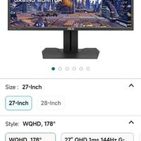 Asus ROG Monitor MG279 مانیتور گیمینگ ۲۷ اینچ|قطعات و لوازم جانبی رایانه|تهران, سعادت‌آباد|دیوار