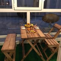 میز و نیمکت و صندلی تاشو چوبی جلا خورده شرکتی|میز و صندلی غذاخوری|تهران, نواب|دیوار