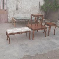 پاف نیمکت تمام چوب منبتی|صندلی و نیمکت|تهران, شهرک شریفی|دیوار