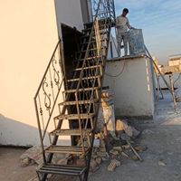 ساخت پله آهنی پله گرد و نرده|عمده‌فروشی|مشهد, شهید آوینی|دیوار